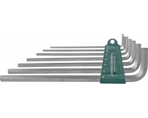 Комплект угловых шестигранников Extra Long 2,5-10 мм, S2 материал, 7 предметов