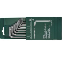 Комплект угловых ключей Torx с центрированным штифтом Т10-Т50, S2 материал, 9 предметов