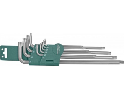 Комплект угловых ключей Torx Extra Long Т9-Т50, 1 S2 материал, 10 предметов