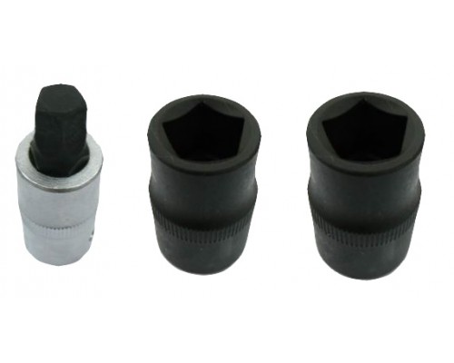 Набор 5-гранных головок для тормозных систем «girling», »bendix» (Ford, Mazda, Citroen, Peugeout) 3 шт 